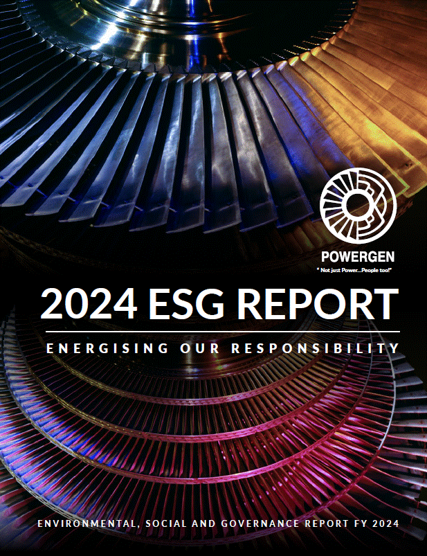 PowerGen 2024 ESG Report cover — Energising Our Responsibility